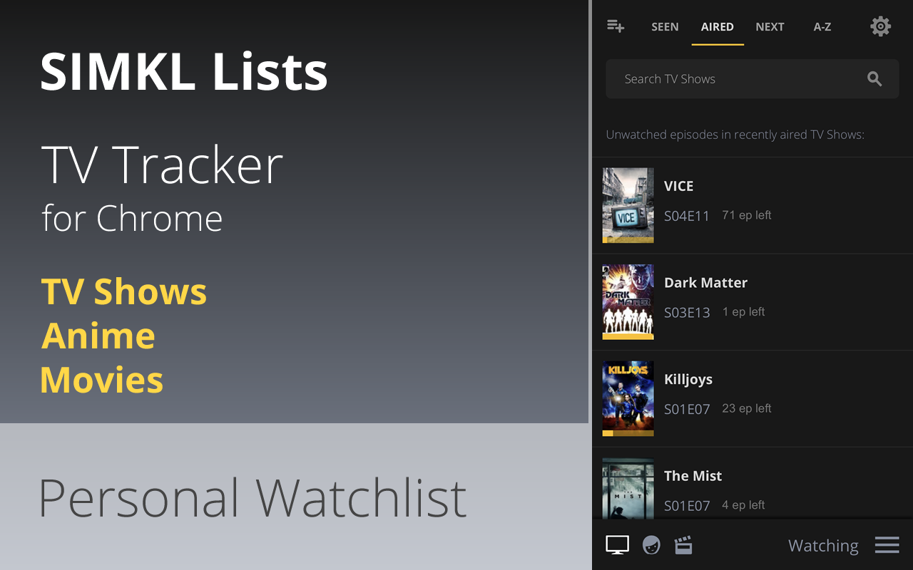 Simkl Lists: TV, Anime, Movies - TV Tracker截图3
