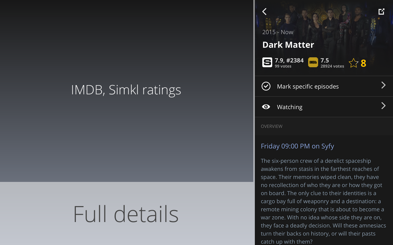 Simkl Lists: TV, Anime, Movies - TV Tracker截图5