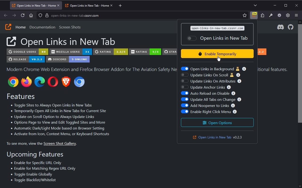 Open Links in New Tab截图3