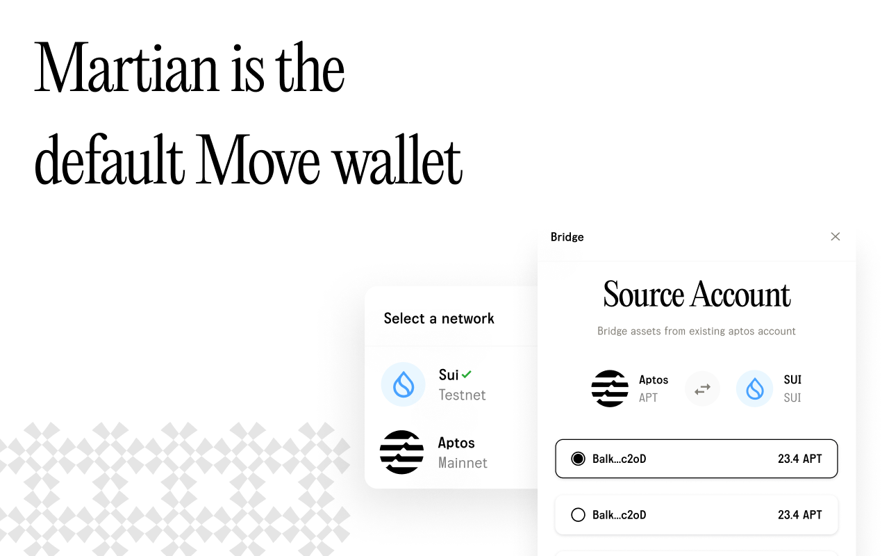 Martian Aptos & Sui Wallet Extension截图2