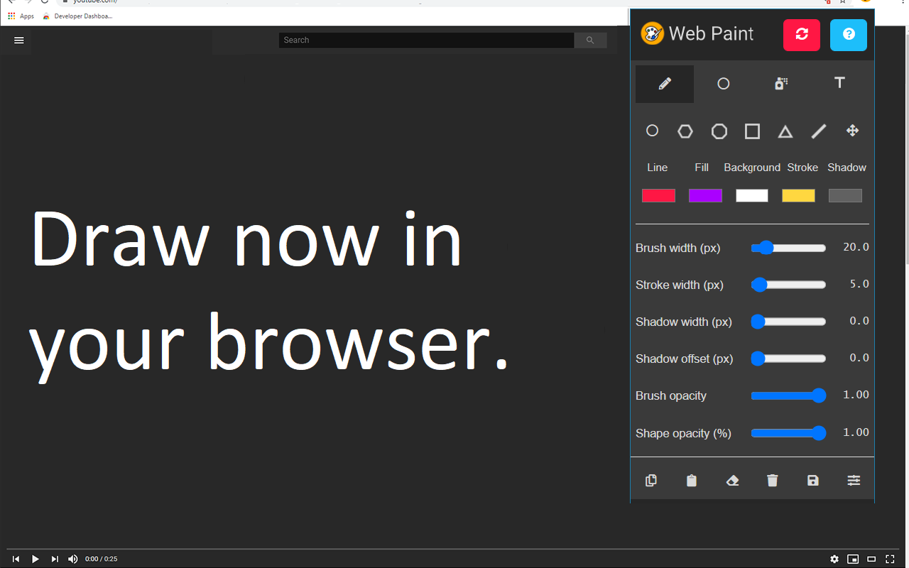 适用于Google Chrome™的Web Paint截图1