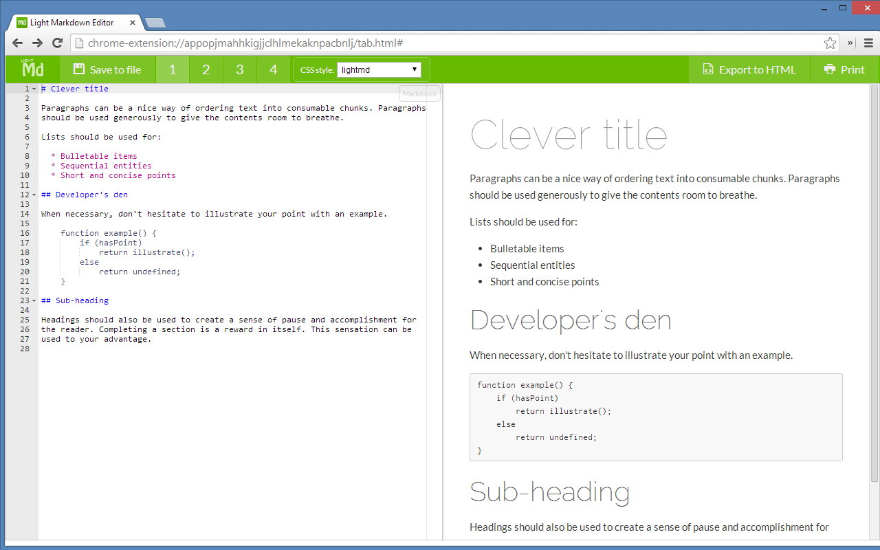 Light Markdown Editor截图1