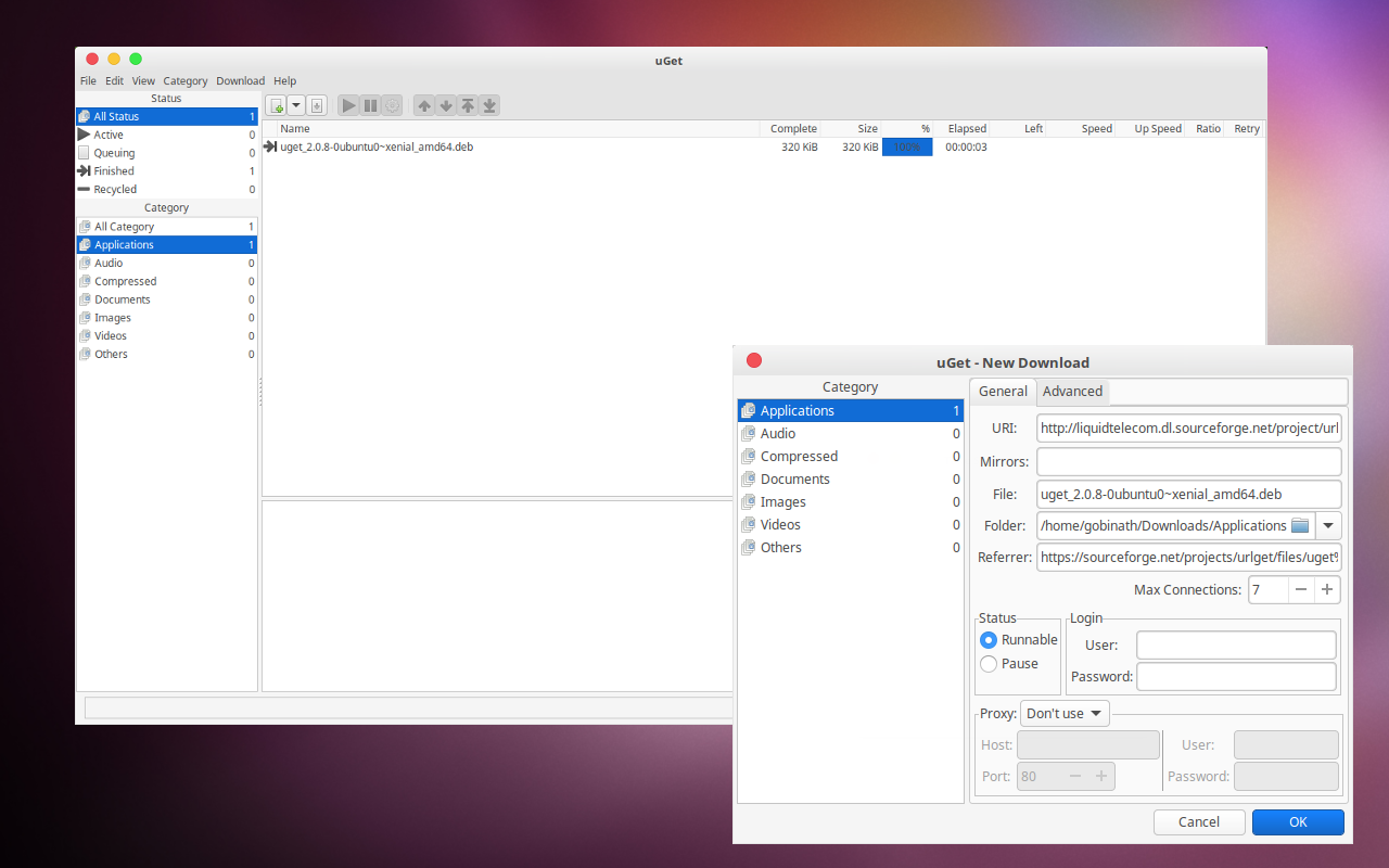 uGet Integration截图1
