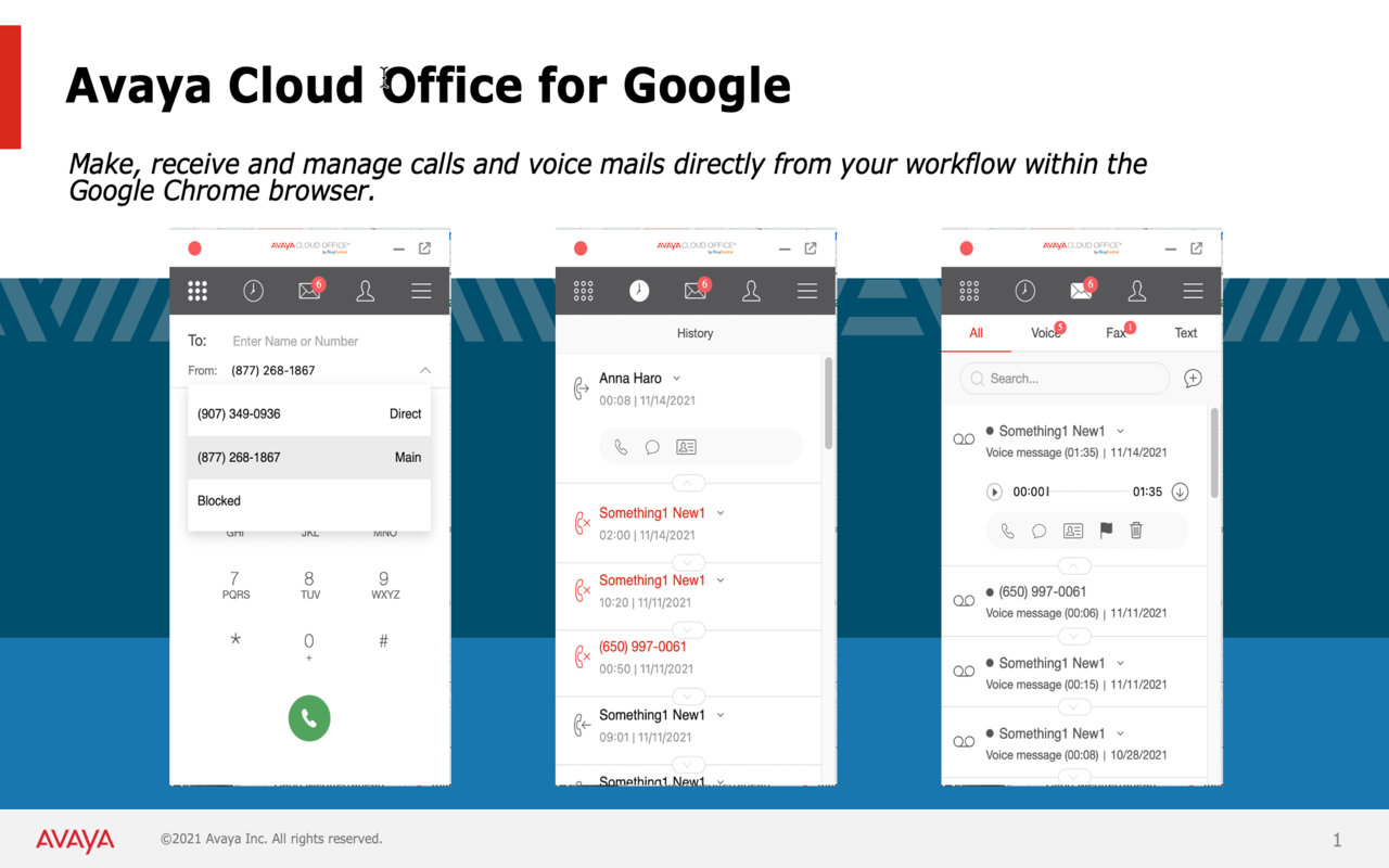 Avaya Cloud Office for Google截图3