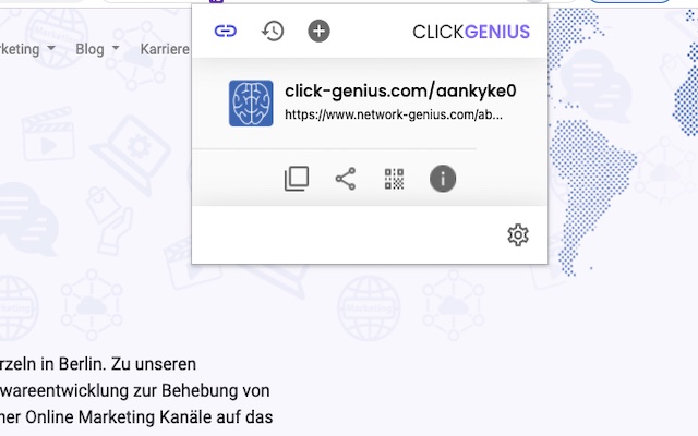 Click Genius | Powerful URL shortener截图1