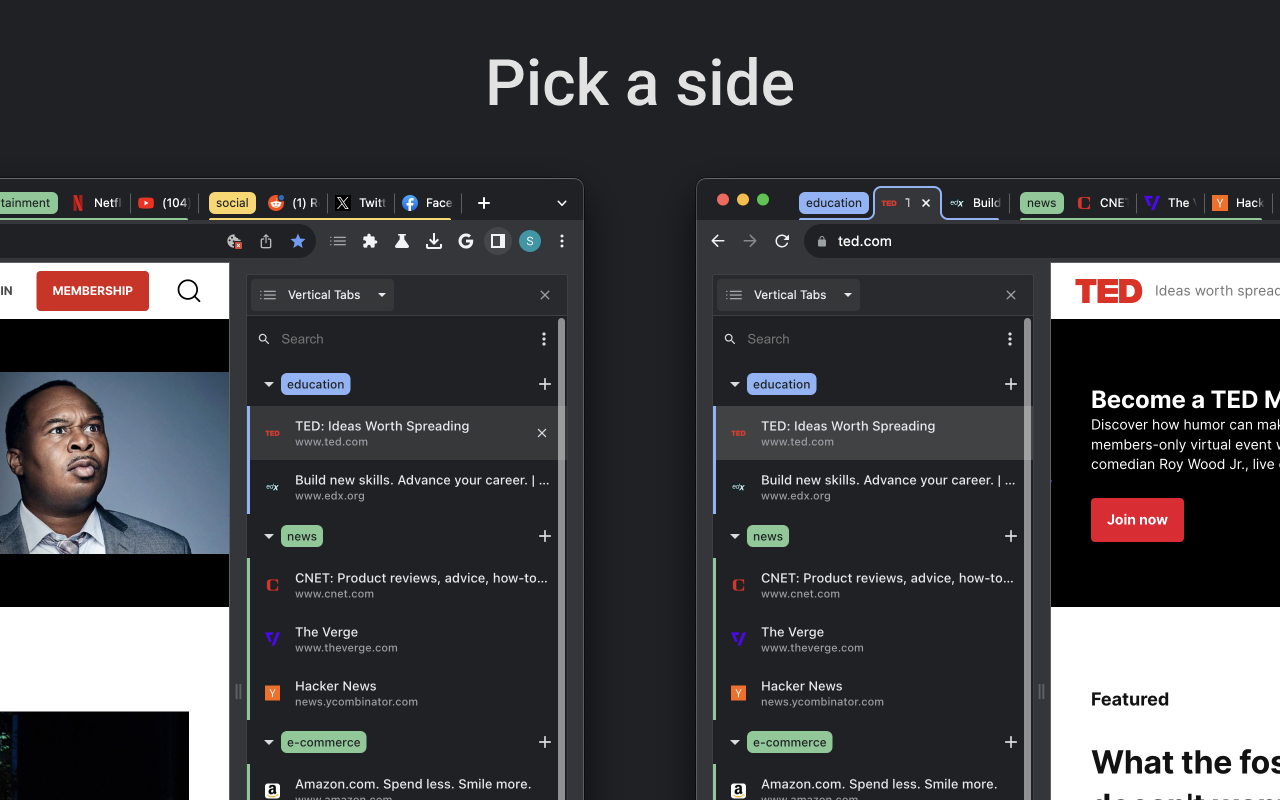 Vertical Tabs - 垂直制表符截图1