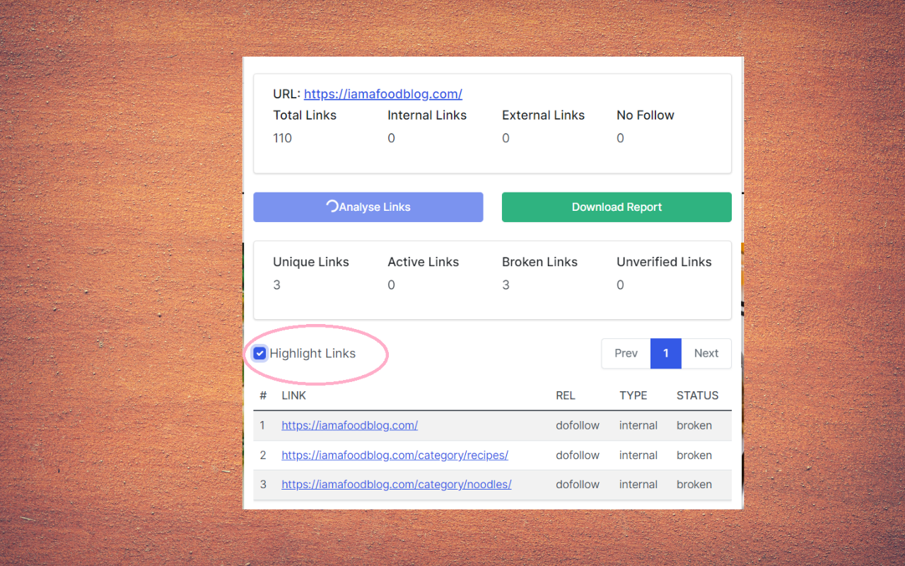 SEO LinkChecker(Follows, extenal & Internal)截图1