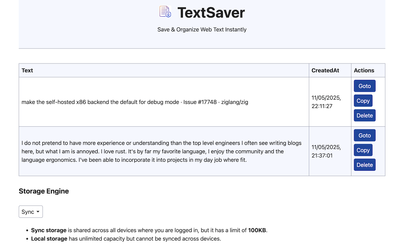Text Saver截图2