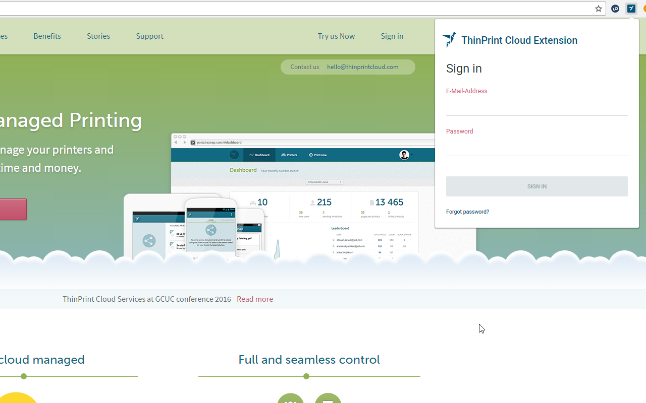 ThinPrint Cloud Extension截图2