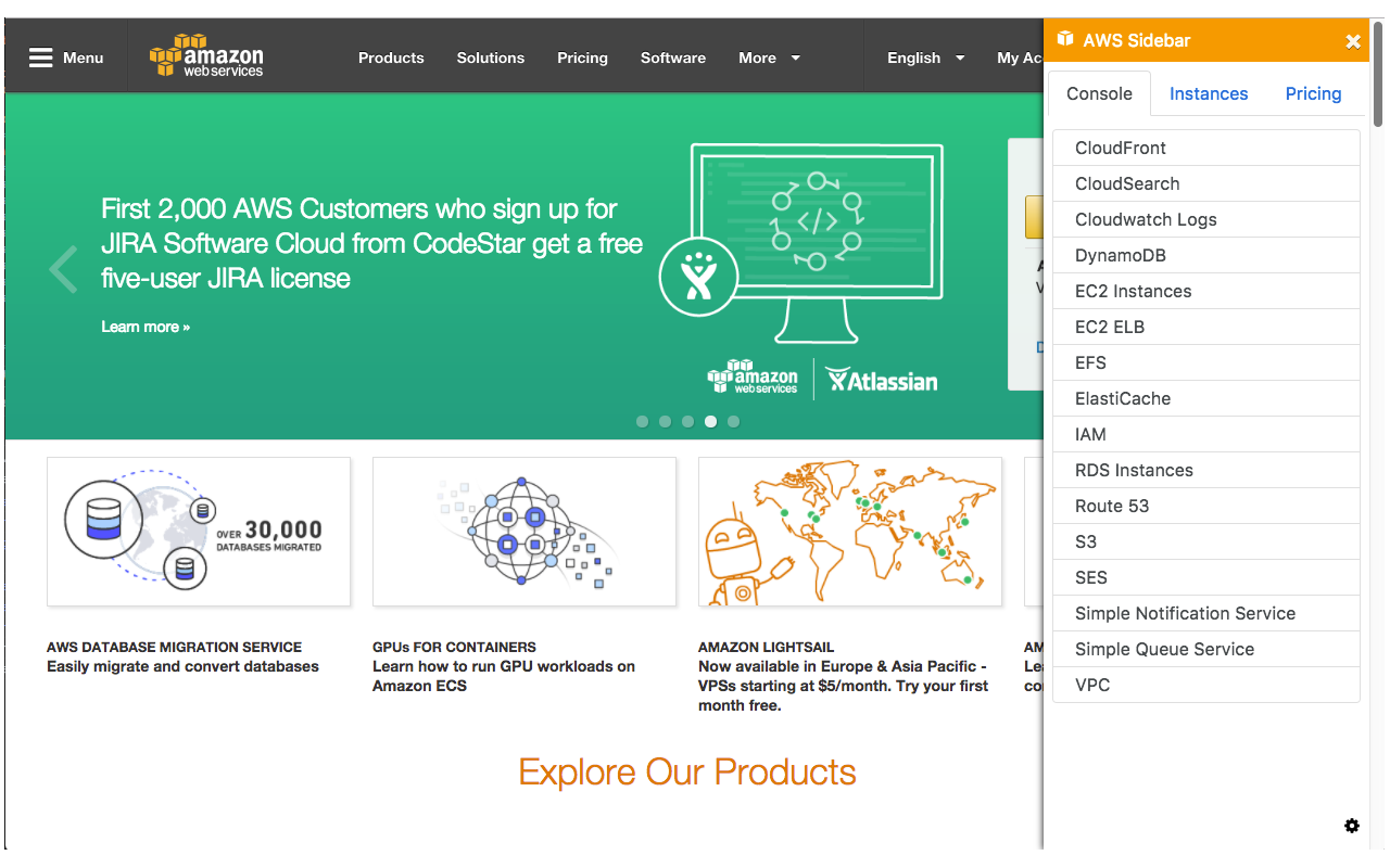 AWS Sidebar截图2