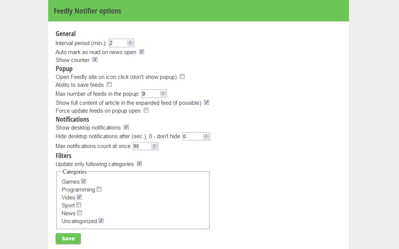 Feedly Notifier截图2