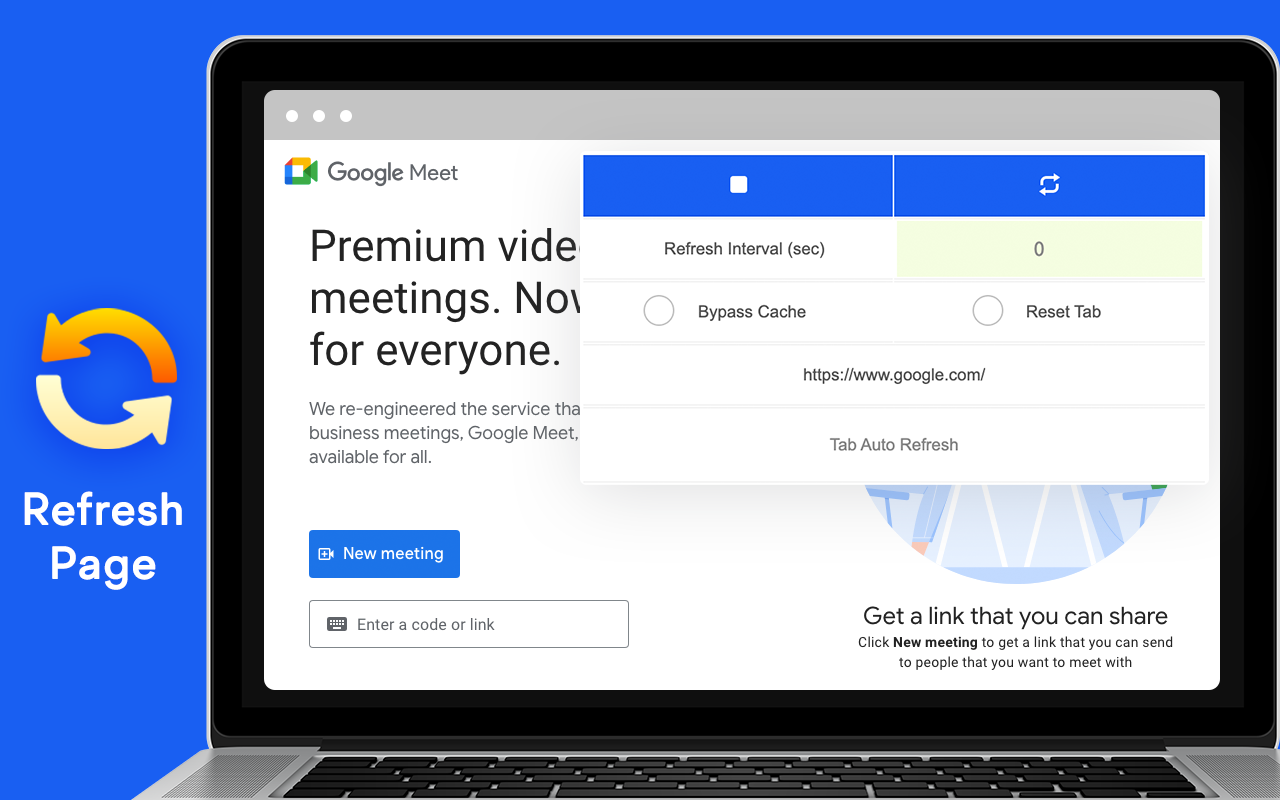 刷新页面 - 自动重新加载页面截图1