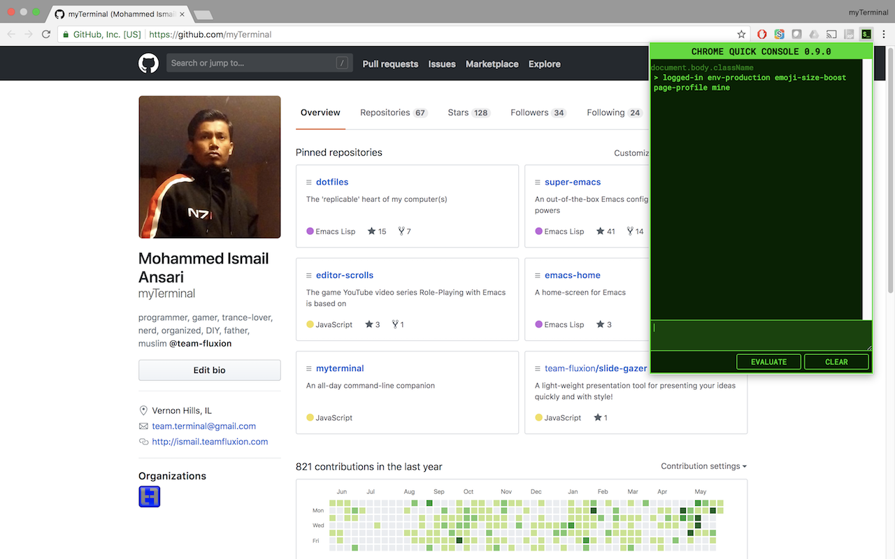 Chrome Quick Console截图1