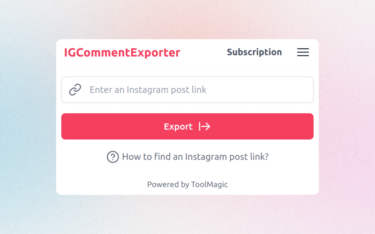ICommentExporter - 导出 Ins 的评论截图2