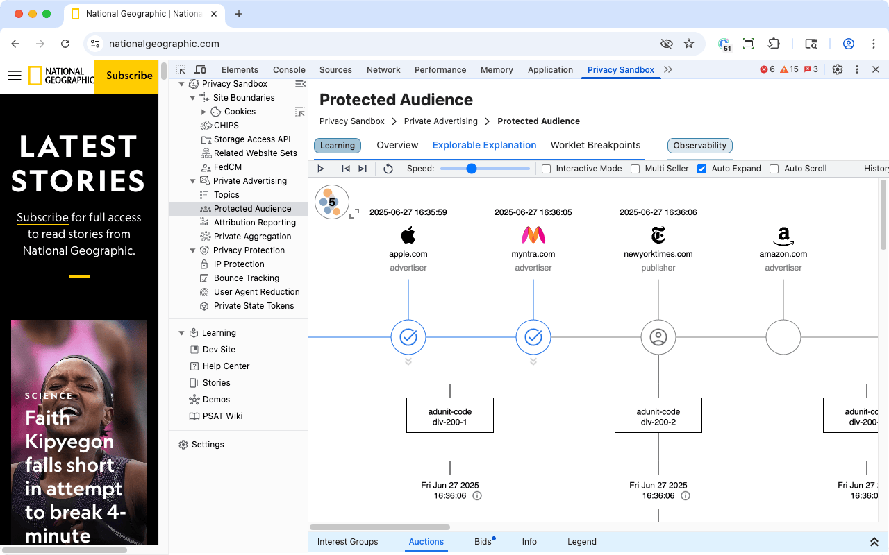 Privacy Sandbox Analysis Tool截图1
