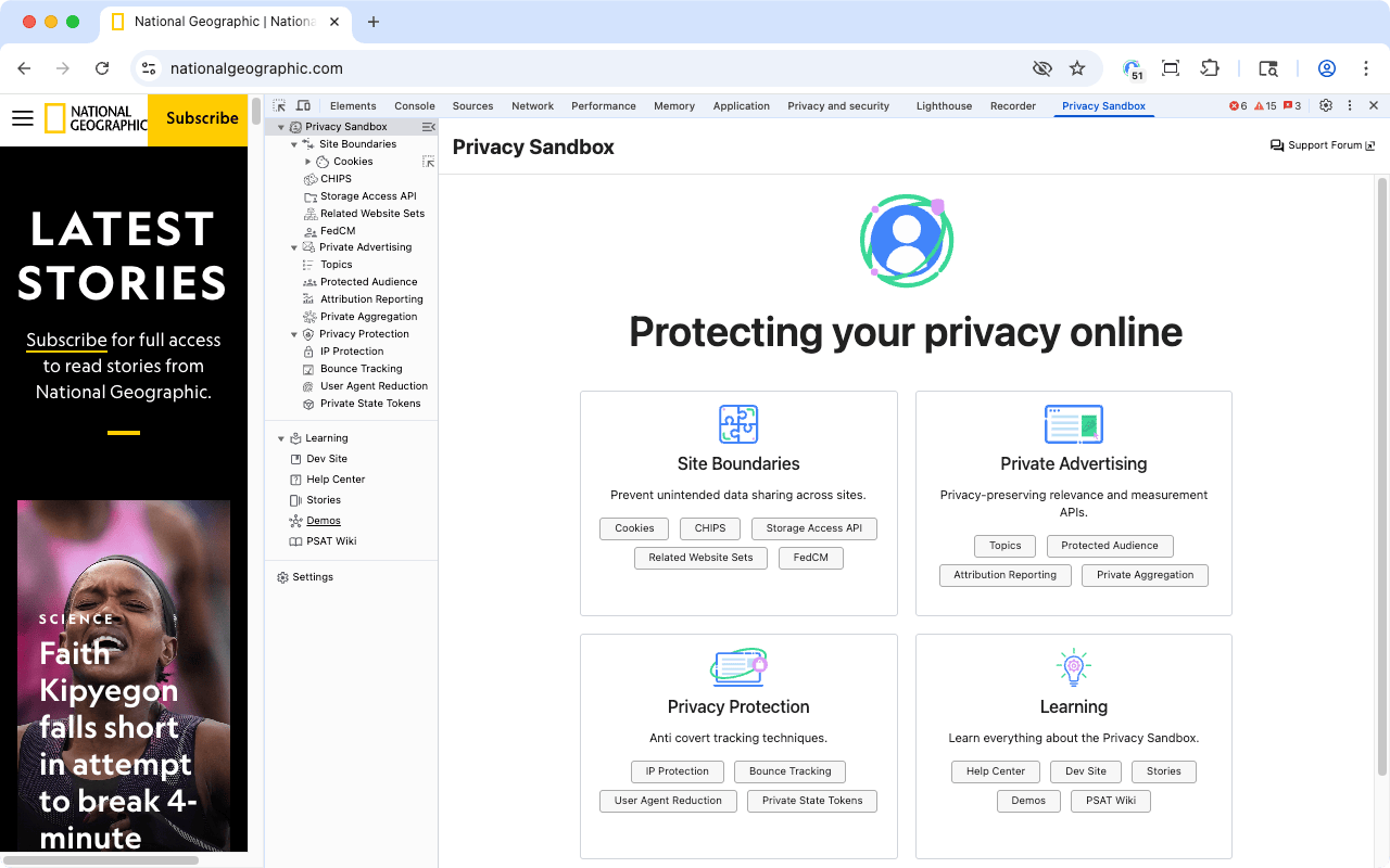 Privacy Sandbox Analysis Tool截图2