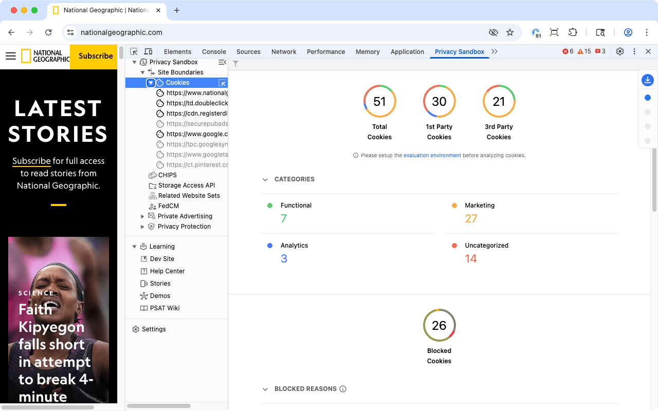 Privacy Sandbox Analysis Tool截图3