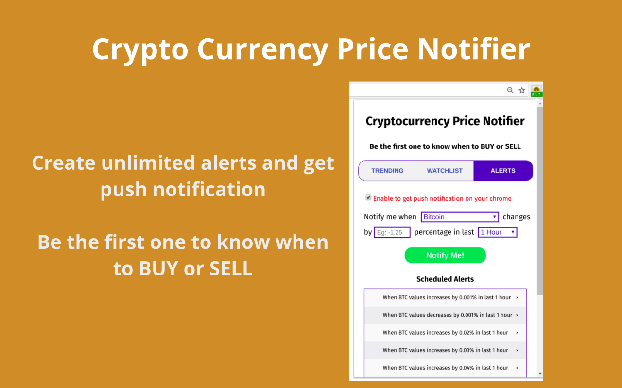 Cryptocurrency Price Alert截图3
