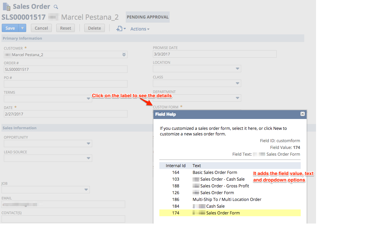NetSuite Advanced Field Help截图3