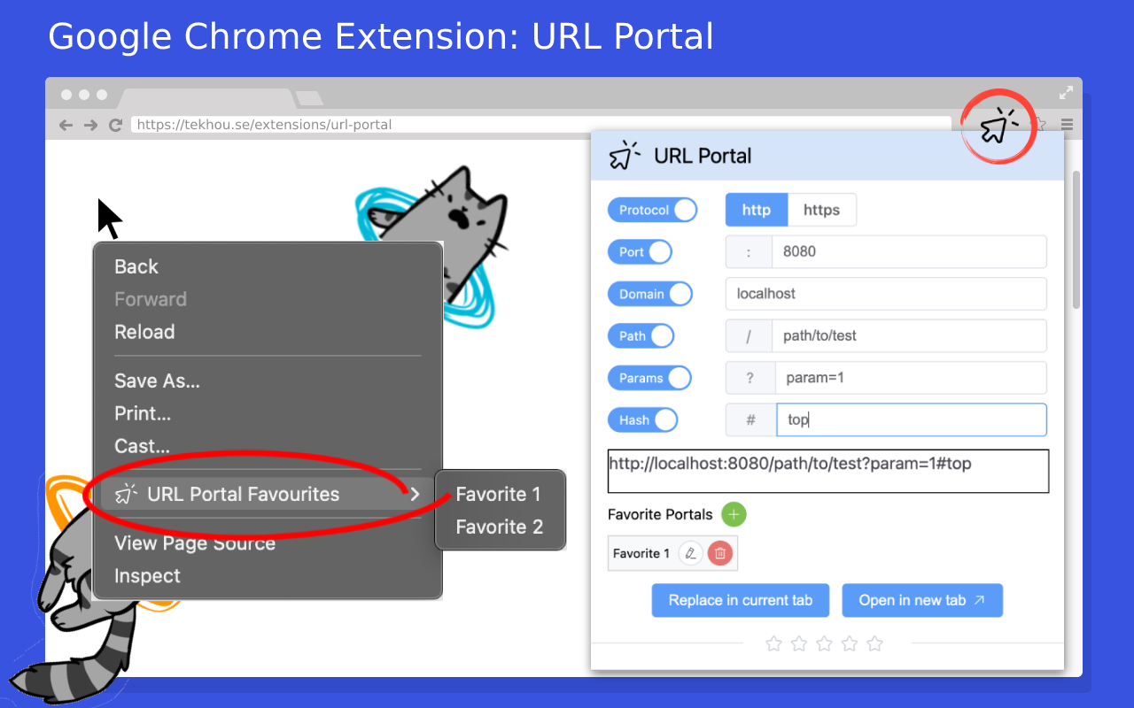 URL Portal: Quick Switch Domain, Path, Params截图1