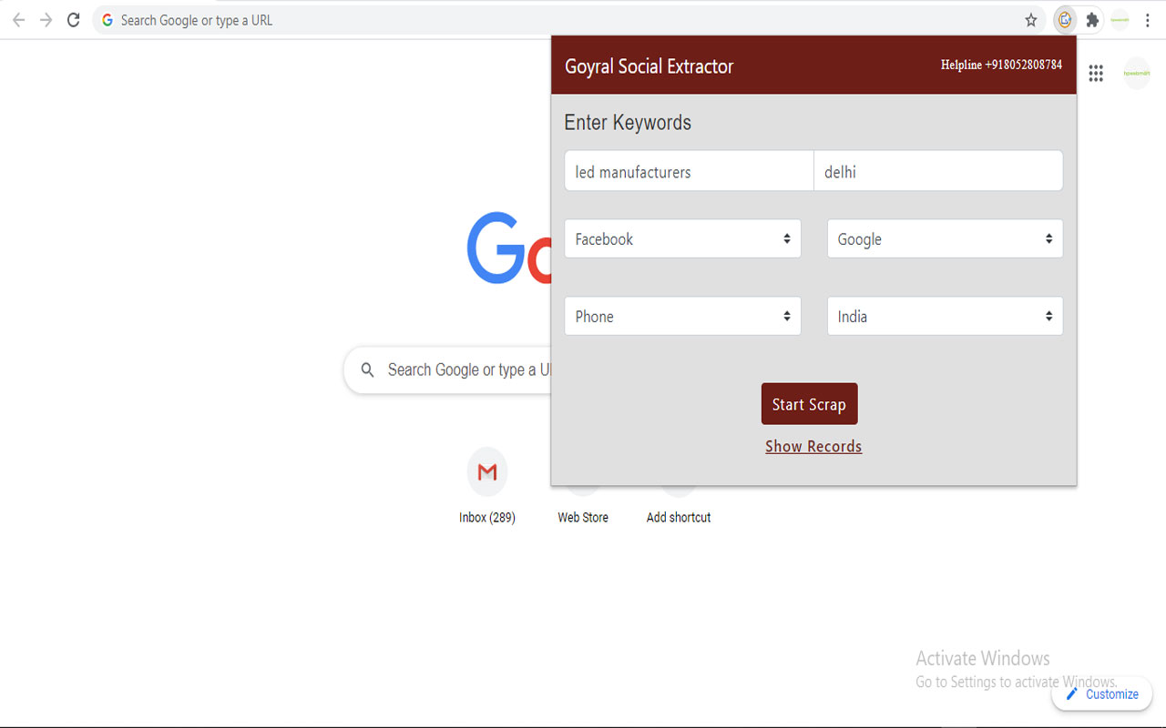 Goyral Social Extractor截图2