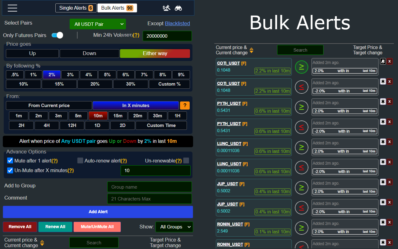 Binance Price Alerts & RSI Monitor截图1