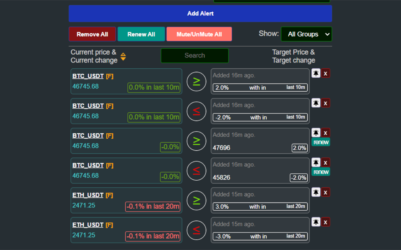 Binance Price Alerts & RSI Monitor截图5