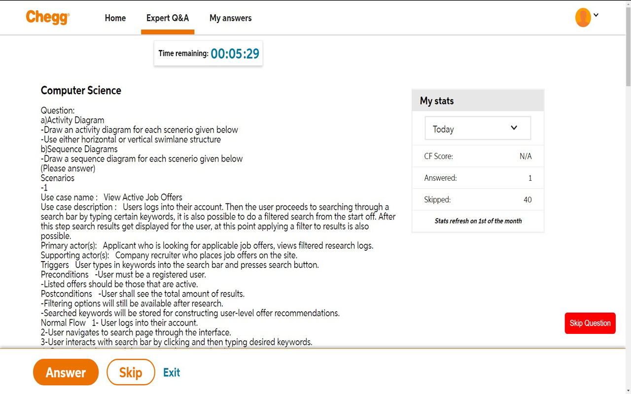 Chegg CourseHero Bartleby Skip Question截图3