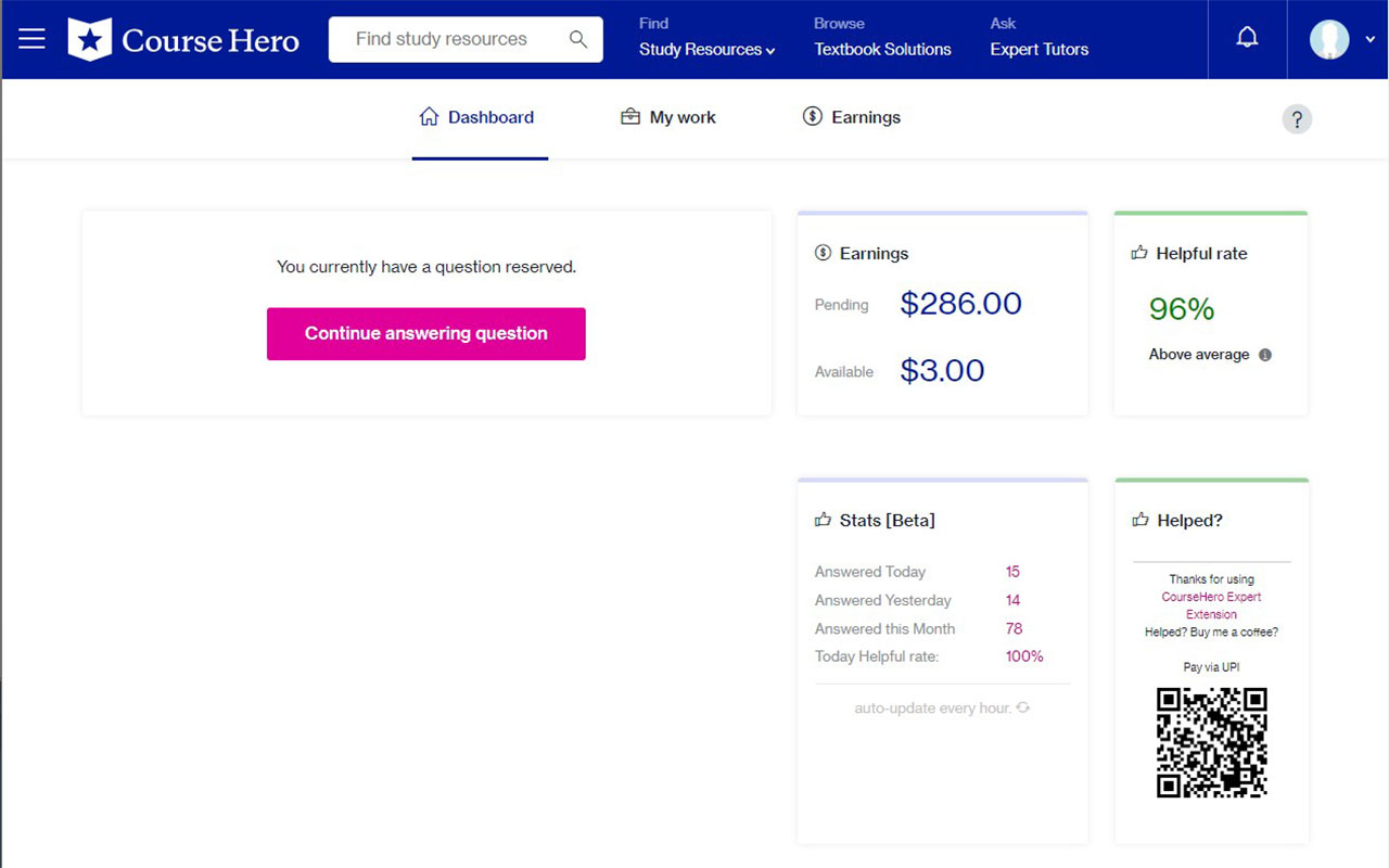 Chegg CourseHero Bartleby Skip Question截图4