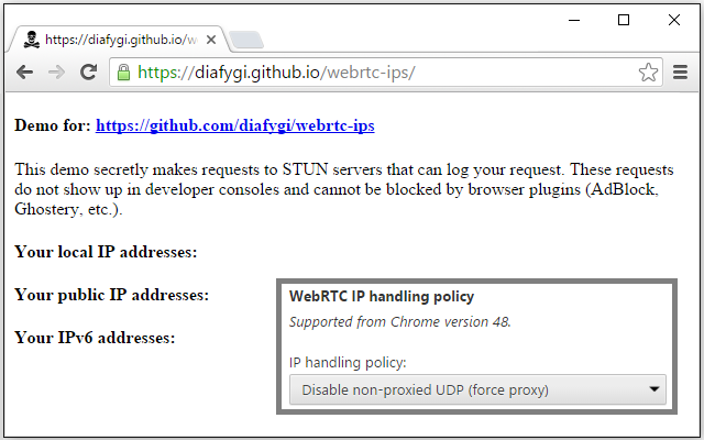 WebRTC Leak Prevent截图1
