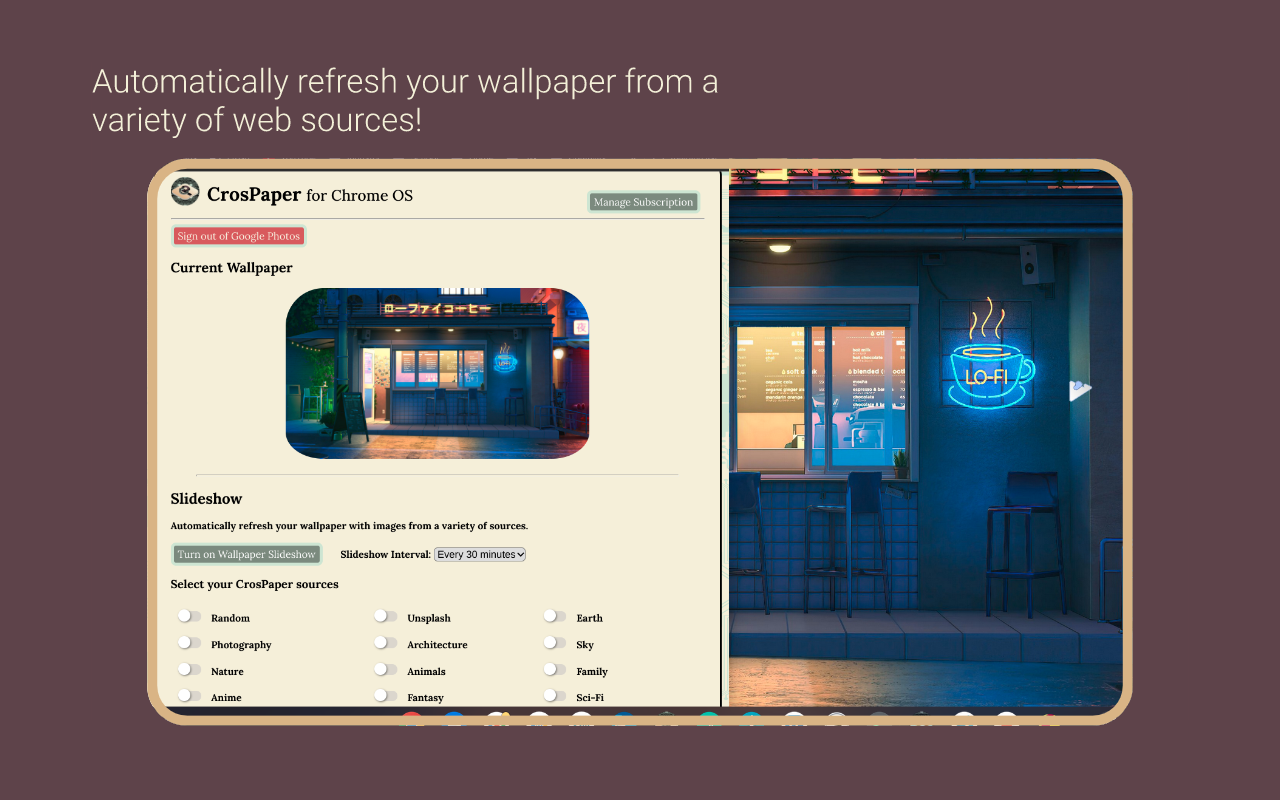 CrosPaper - The Wallpaper Engine for ChromeOS截图3