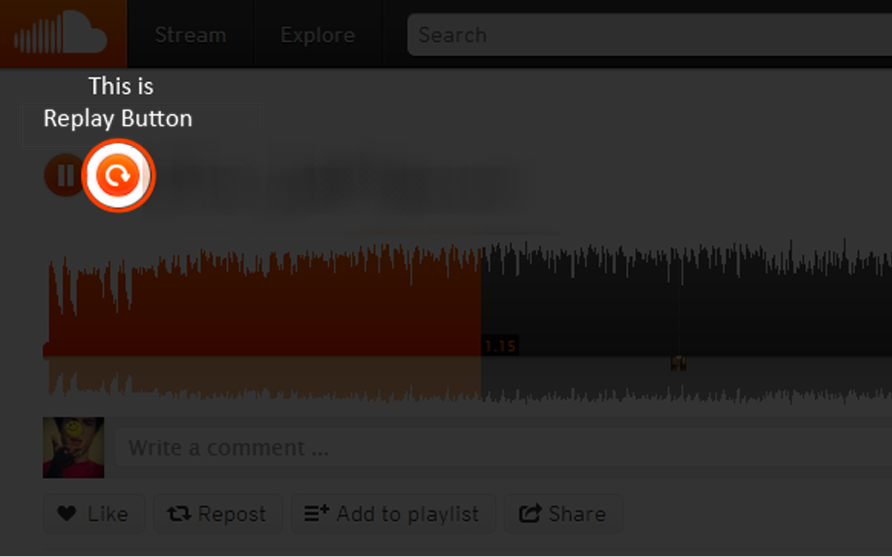 Sound Cloud Replay Button截图1