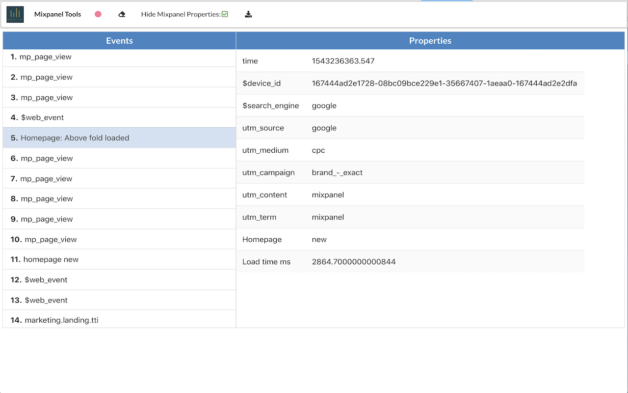 Mixpanel Tools截图5