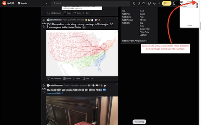 Reddit Filter截图1