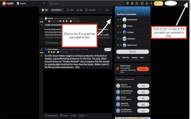 Reddit Filter截图2