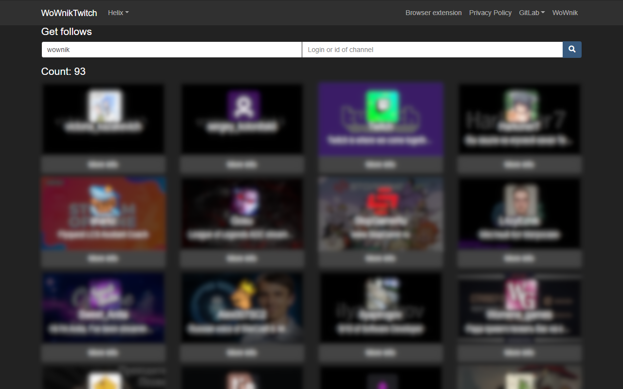 WoWnik Twitch (Followers/Follows)截图2