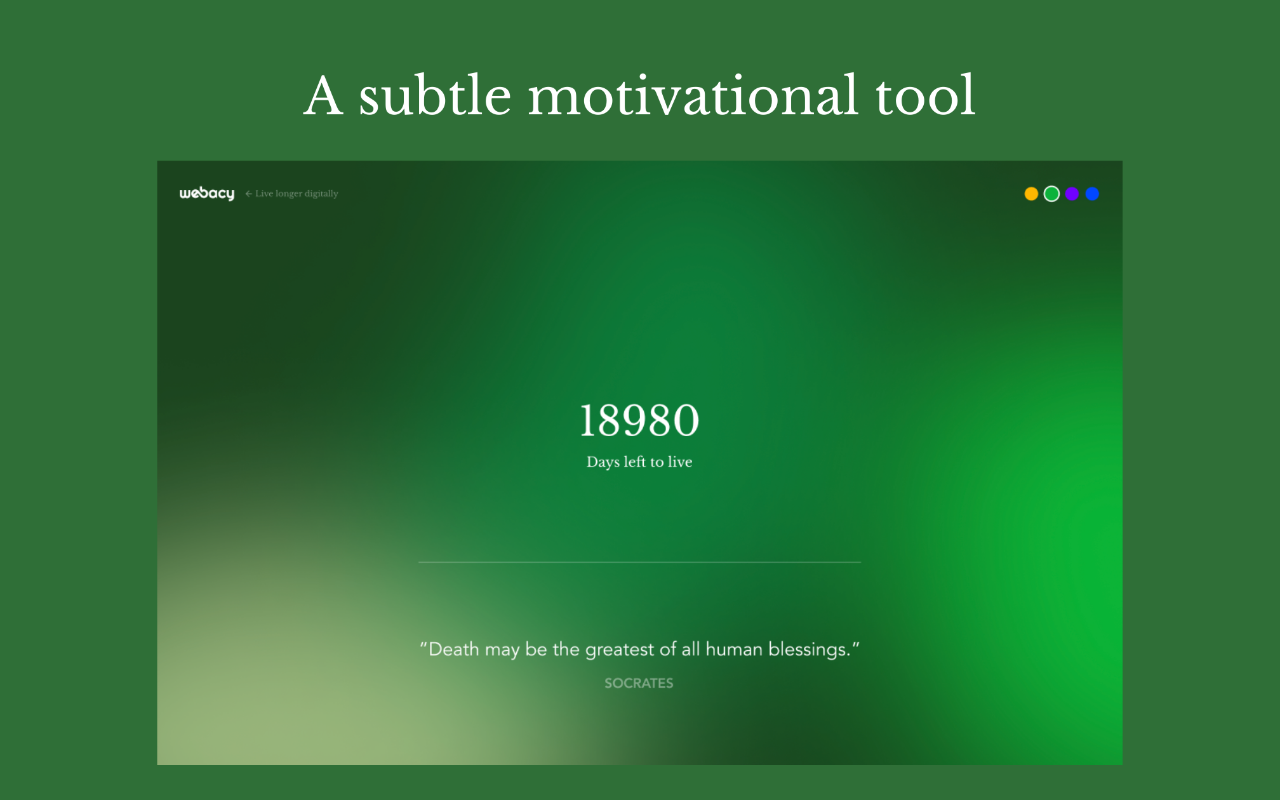 Webacy Counter and Motivational Plugin截图2