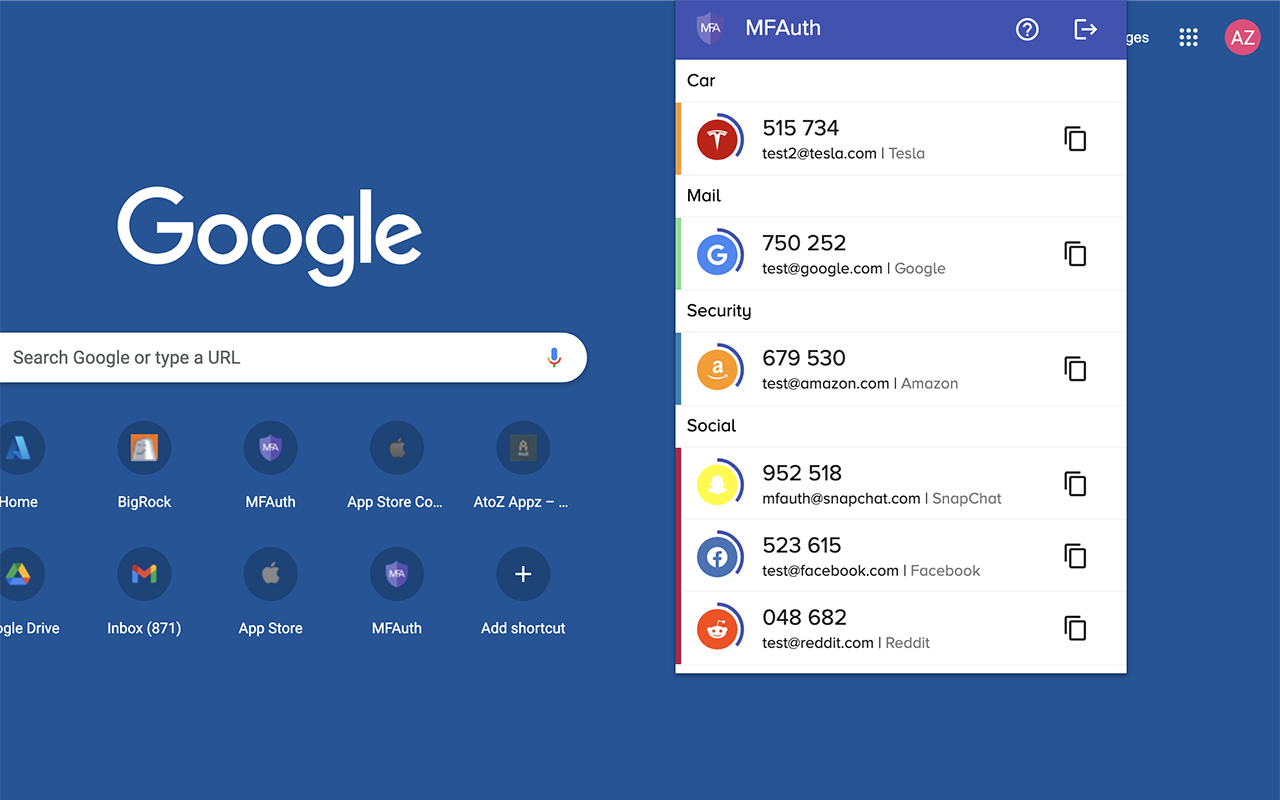 MFAuth - 2FA Authenticator截图2