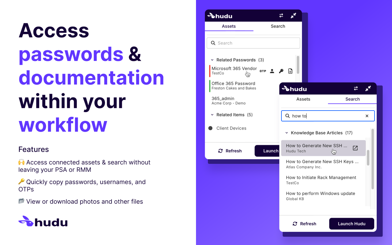 Hudu Chrome Extension截图1