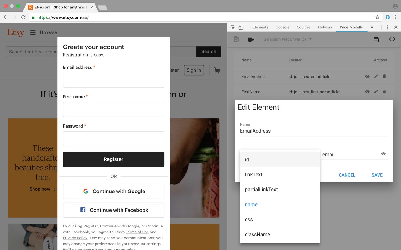Page Modeller (Selenium, Robot Framework etc)截图1