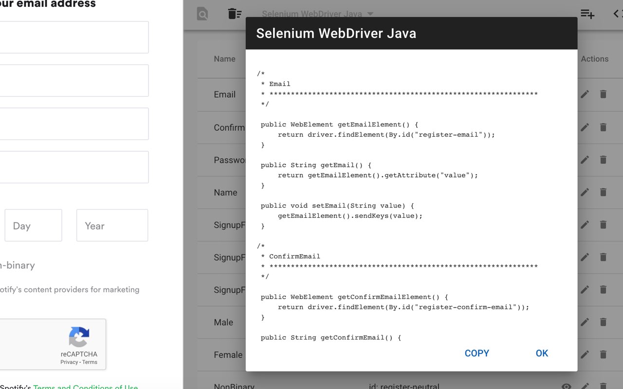 Page Modeller (Selenium, Robot Framework etc)截图3