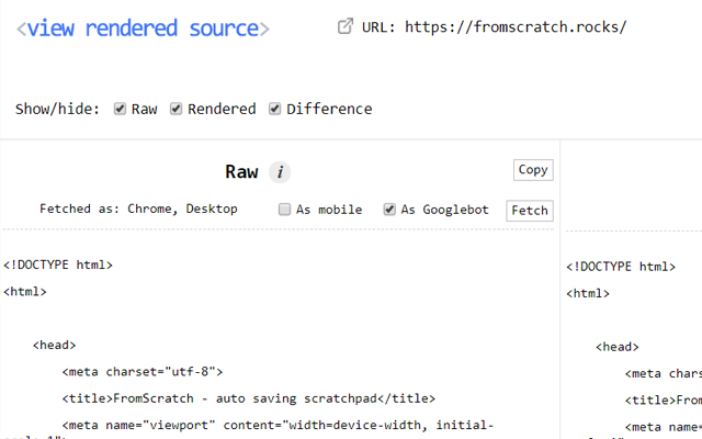 View Rendered Source截图1