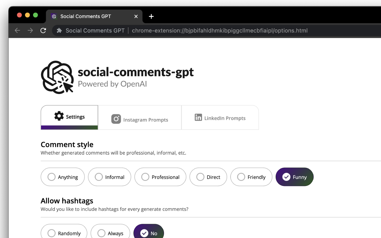 Social Comments GPT截图1