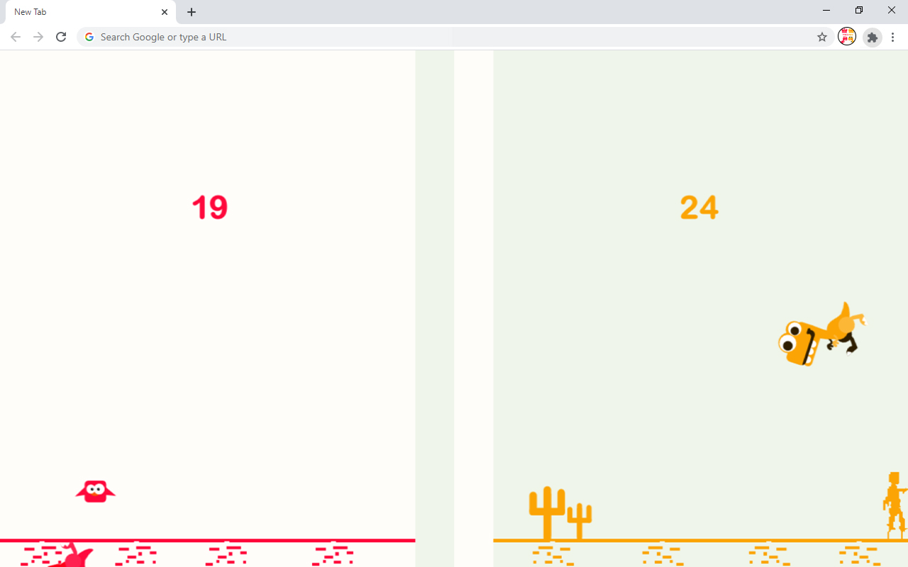 Two Rex 2 Player Game截图2