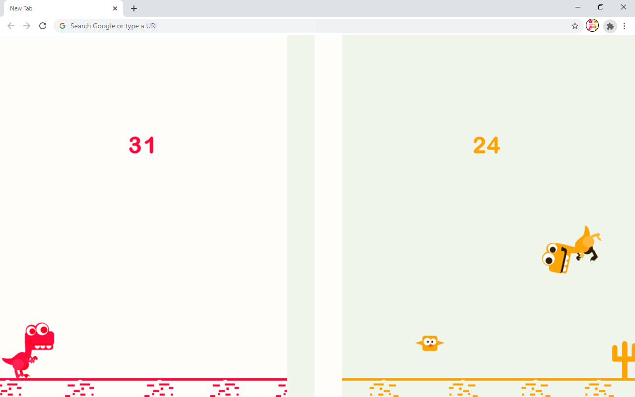 Two Rex 2 Player Game截图3
