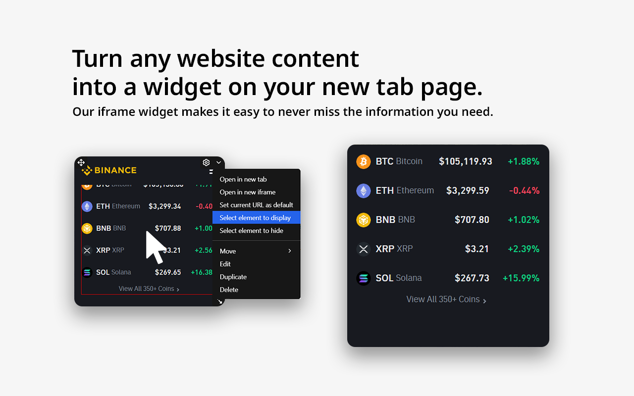 New Tab Widgets截图3