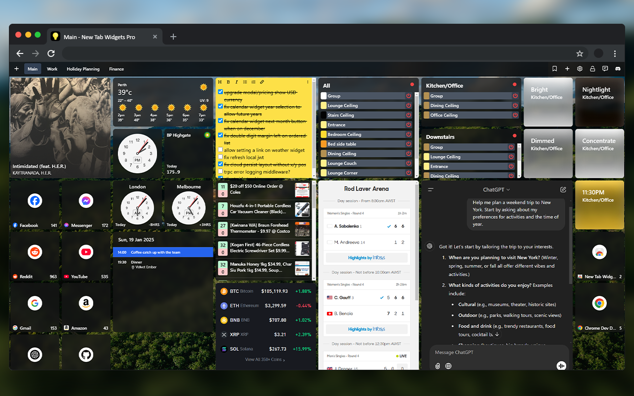 New Tab Widgets截图5