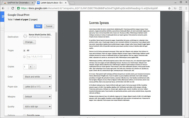 UniPrint for Chromebooks (Enterprise)截图2
