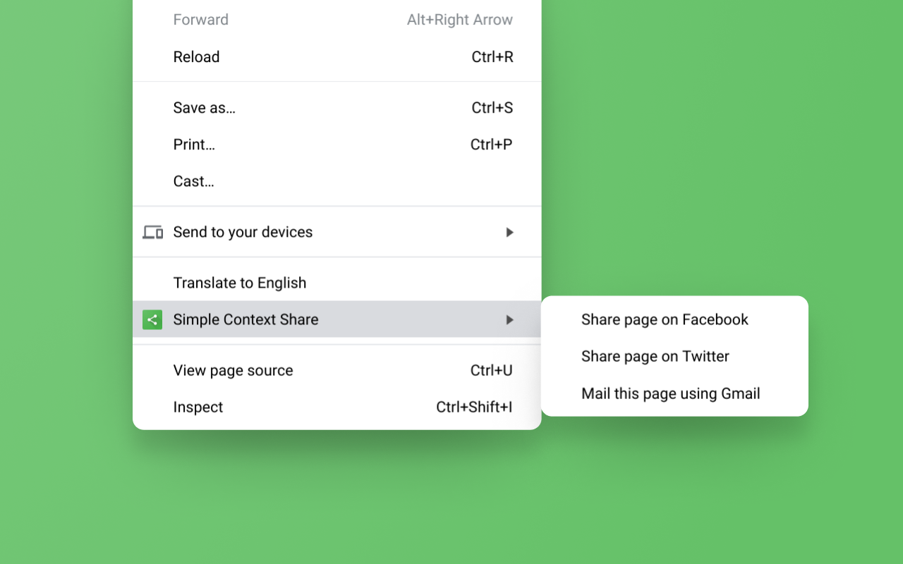 Simple Context Share截图1