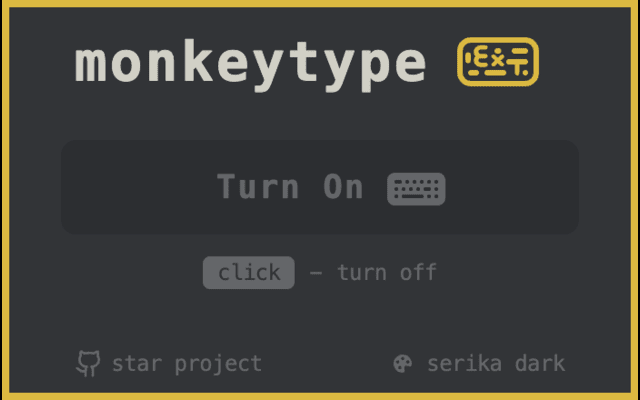 MonkeyType Extension截图4